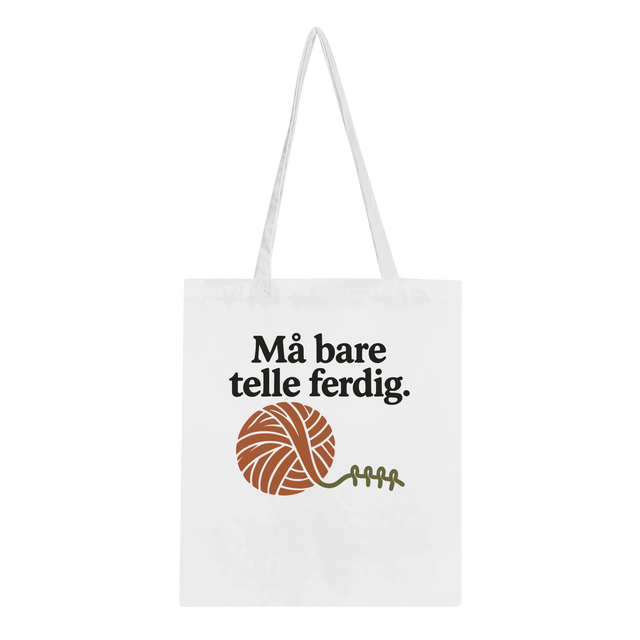 Må bare telle ferdig – garnpose