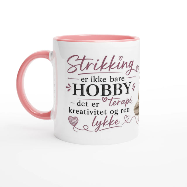 "Strikking er ikke bare HOBBY" krus