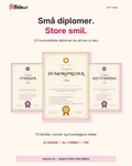 15 humoristiske diplomer – digital utskriftspakke fra Knise